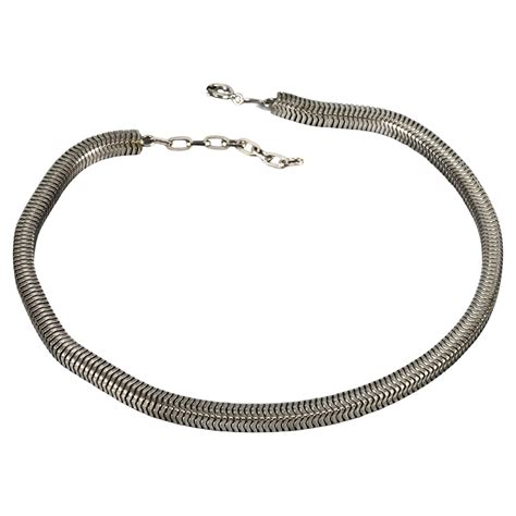 dior silver necklace with snake chain|dior gold finish necklace.